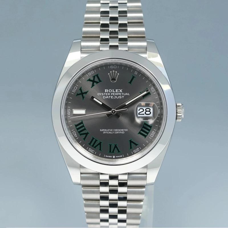 2025 NEW PAPERS Rolex 126300 DateJust 41 Steel Wimbledon Jubilee 41mm Watch Box - 2