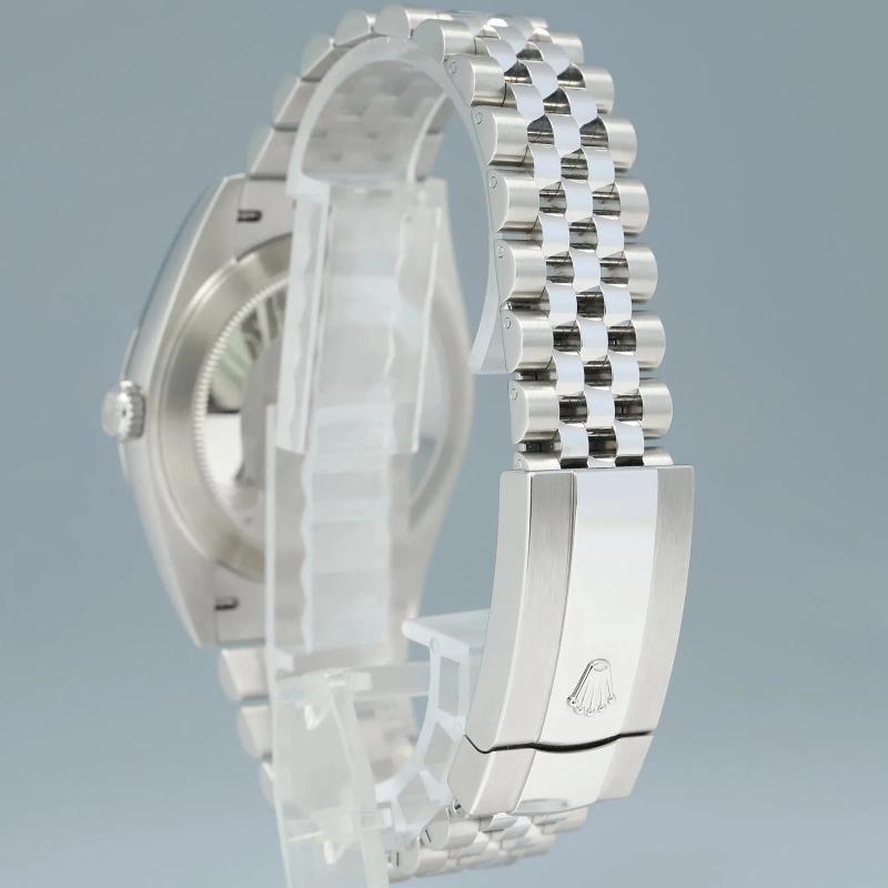 2025 NEW PAPERS Rolex 126300 DateJust 41 Steel Wimbledon Jubilee 41mm Watch Box - 4