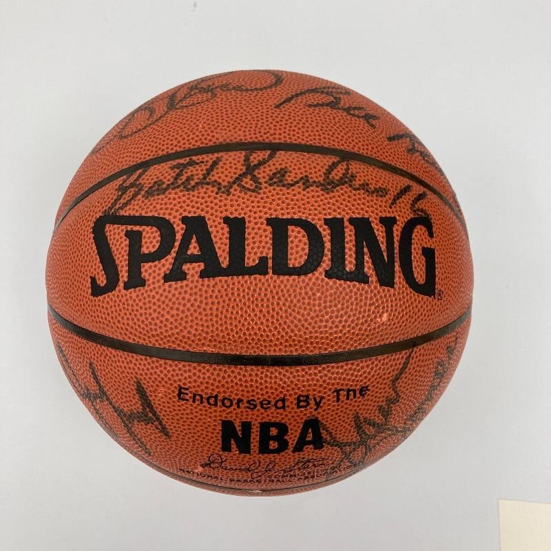 Bill Russell Larry Bird Boston Celtics HOF Legends Signed Basketball 14 Sigs JSA - 4
