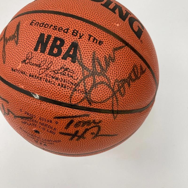 Bill Russell Larry Bird Boston Celtics HOF Legends Signed Basketball 14 Sigs JSA - 5