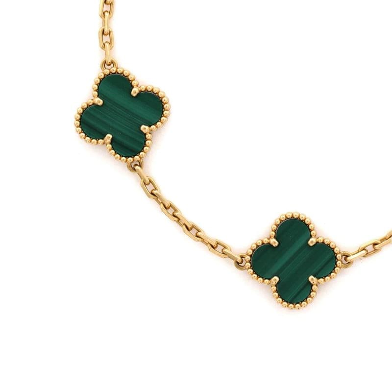 Van Cleef & Arpels Vintage Alhambra 5 Motifs Bracelet 18K Yellow Gold - 2