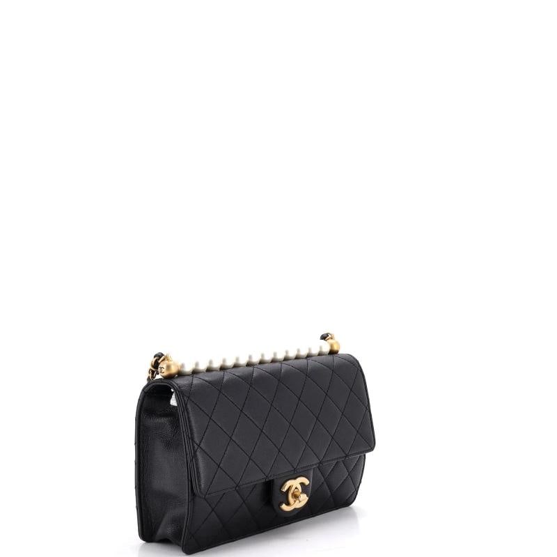 Chanel Chic Pearls Flap Bag Quilted Lambskin Small - 2