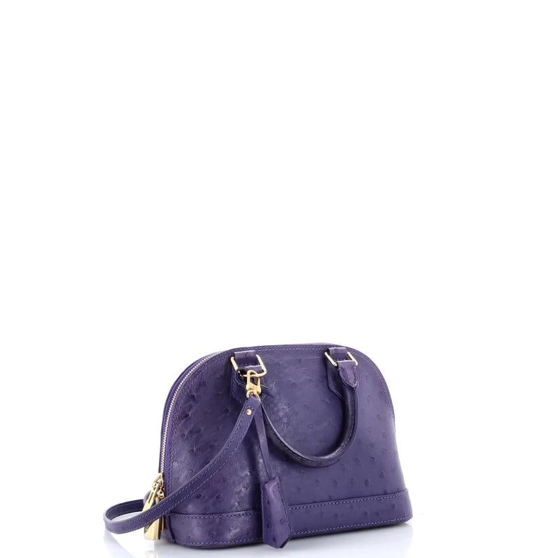 Louis Vuitton Alma Handbag Ostrich BB - 2