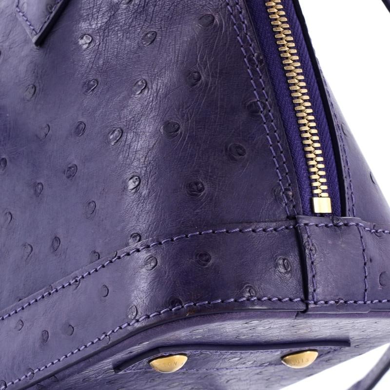 Louis Vuitton Alma Handbag Ostrich BB - 7