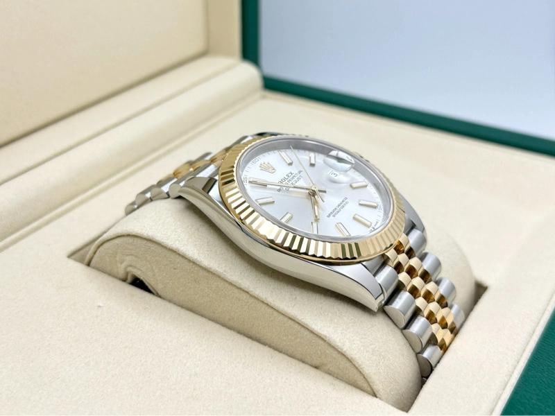 2025 Rolex 126333 Datejust 41 Silver Dial Jubilee 18K Gold Steel Box Papers - 7