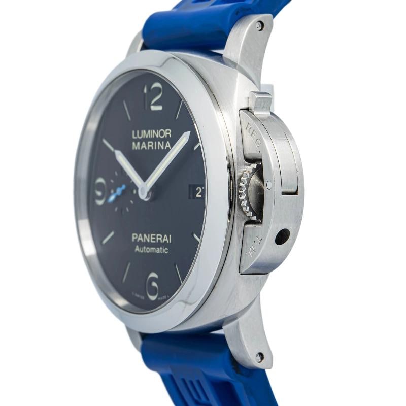 Panerai Luminor Marina PAM01312 1950 Papers Strap Steel Black Arabic 44mm - 3