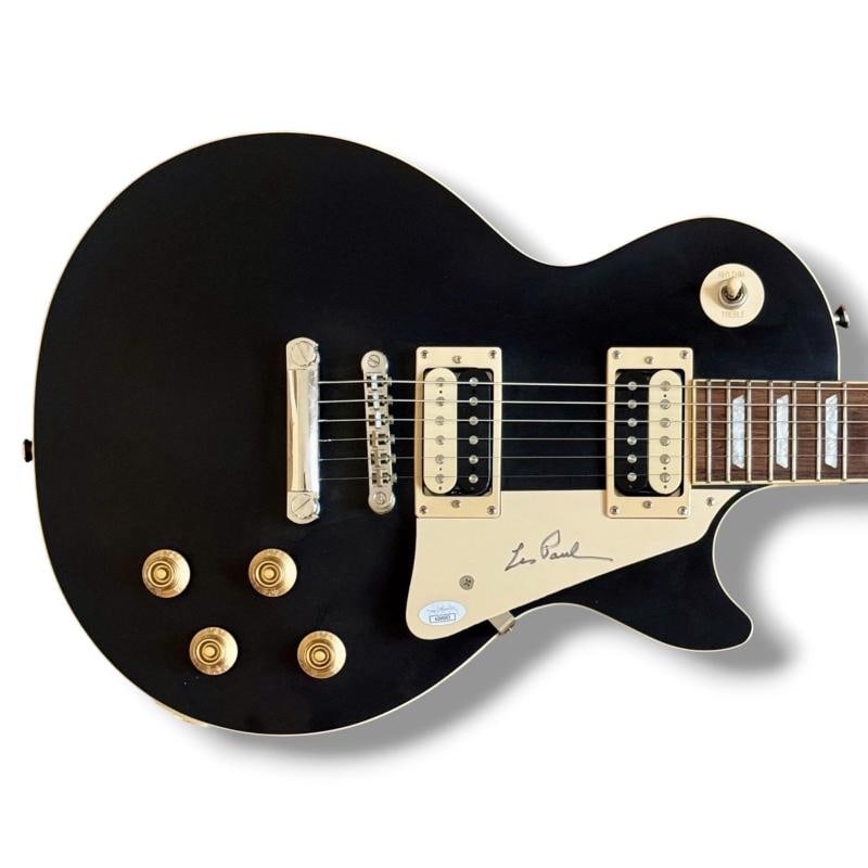 Les Paul Signed Guitar Custom Graphics JSA COA Les Paul Traditional Pro IV: Industry: Music,Signed: Yes,Autograph Authentication: James Spence (JSA),Object Type: Guitar & Guitar Pick,Original/Reproduction: Original,Country of Origin: United States