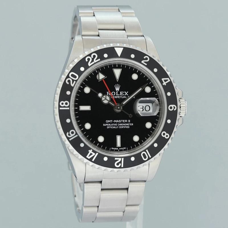 1993 MINT Rolex 16710 GMT-Master II Black Steel 40mm Watch Box - 3