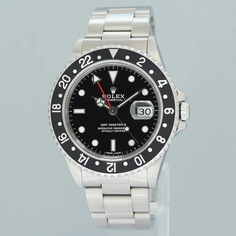 1993 MINT Rolex 16710 GMT-Master II Black Steel 40mm Watch Box - 4