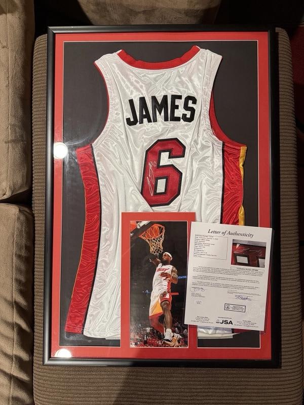 LeBron James Signed Miami Heat Jersey (JSA LOA) - 2