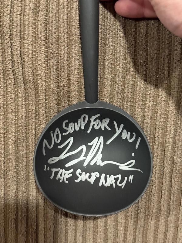 Larry Thomas Seinfeld Soup Nazi Signed Soup Ladle (Beckett) - 2