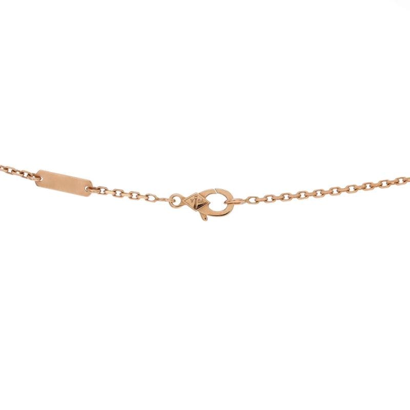 Van Cleef & Arpels Frivole Pendant Necklace 18K Rose Gold with Pink Sapphire - 3