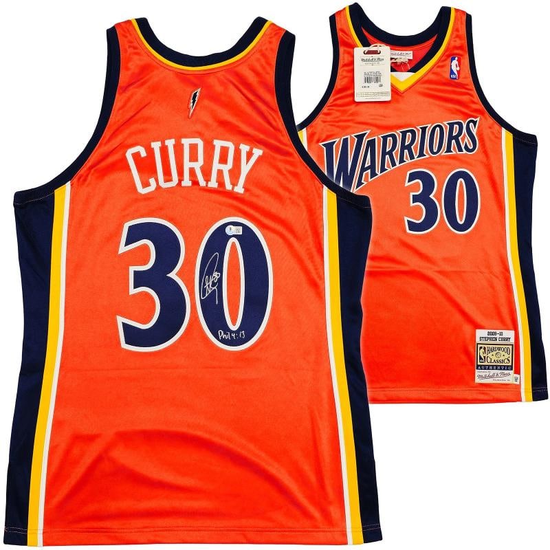 Golden State Warriors Stephen Curry Orange Signed Auth Jersey Beckett BAS: Sport: Basketball,Product: Jersey,Object Type: Jersey,Player: Stephen Curry,Player/Athlete: Stephen Curry,Team: Golden State Warriors,Signed By: Stephen Curry,Signed: Yes,Autograph Authentication: Bec