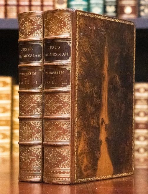 Alfred Edersheim / The Life and Times of Jesus the Messiah 1890: Binding: Leather,Place of Publication: London,Language: English,Signed: No,Special Attributes: fine leather bindings, great condition, rare,Author: Alfred Edersheim,Publisher: Longman's, Green, AND Co