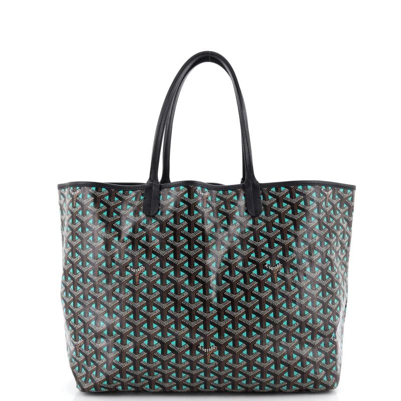 Goyard Saint Louis Tote Claire Voie Coated Canvas PM: Condition: Pre-owned - Good,Brand: Goyard,Exterior Material: Canvas Coated,Style: Totes,Exterior Color: Green,Department: Women,Size: Medium