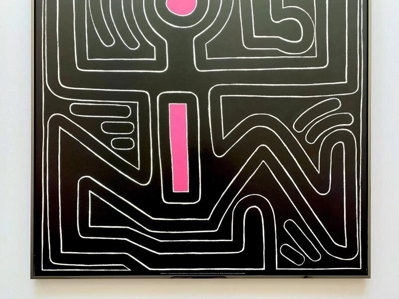 KEITH HARING ESTATE RARE 1999 LITHO PRINT FRAMED LARGE POP ART POSTER "#8" 1988 - 3