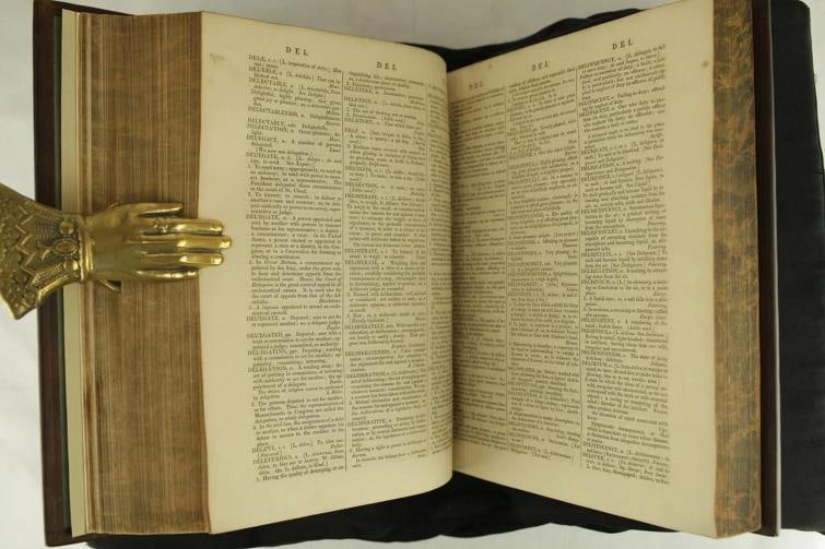 Noah Webster / The Dictionary of the English Language 1st Edition 1831 - 11