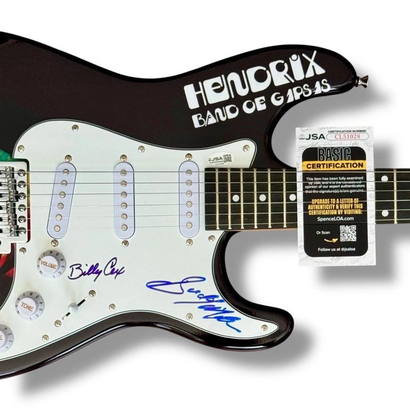Jimi Hendrix: Band of Gypsys Signed Guitar Custom JSA COA Billy Cox Buddy Miles - 2
