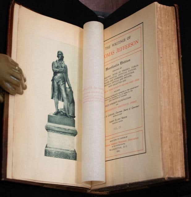 1904 The Writings of Thomas Jefferson Monticello Edition Fine Leather Illustrate - 18