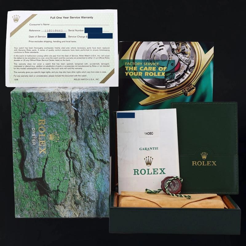 2001 MINT PAPERS Rolex Submariner 14060 2 Line Dial Steel Black 40mm Watch - 7