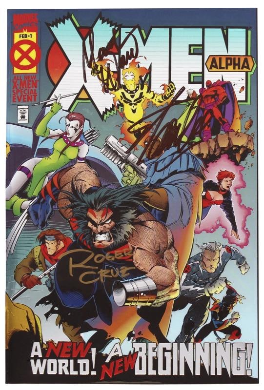 Stan Lee, Waid & Cruz Marvel Signed X-Men Alpha Special Comic JSA: Industry: Movies,Original/Reproduction: Original,Autograph Authentication: JSA,PRODUCT_COA: JSA,PRODUCT_SIGNED_BY_BRAND: Marvel,PRODUCT_SIGNED_BY_NAME: Stan Lee, Mark Waid & Roger Cruz,Country of