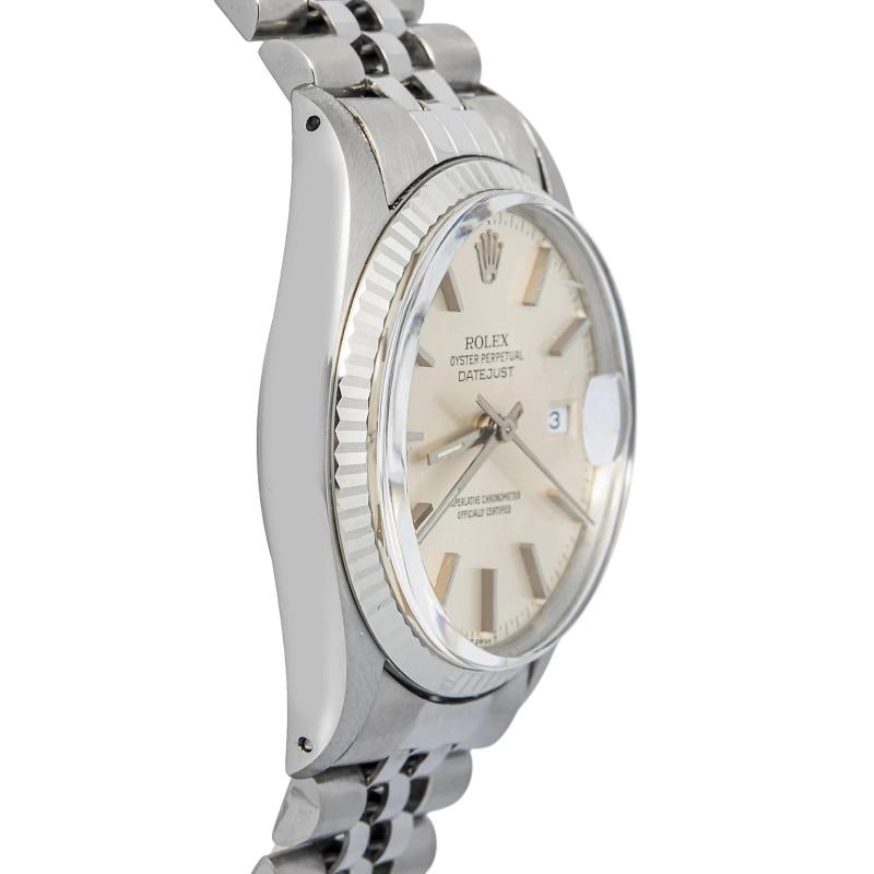 Rolex Datejust 16014 Fluted Jubilee SS Silver Dial Auto Men's 36MM - 4