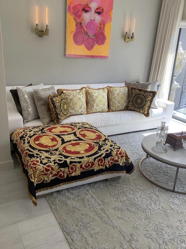 Set Of 4 Lion And Urn Versace Custom Made Pillows Sz18Ã¢â‚¬Â?18Ã - 2