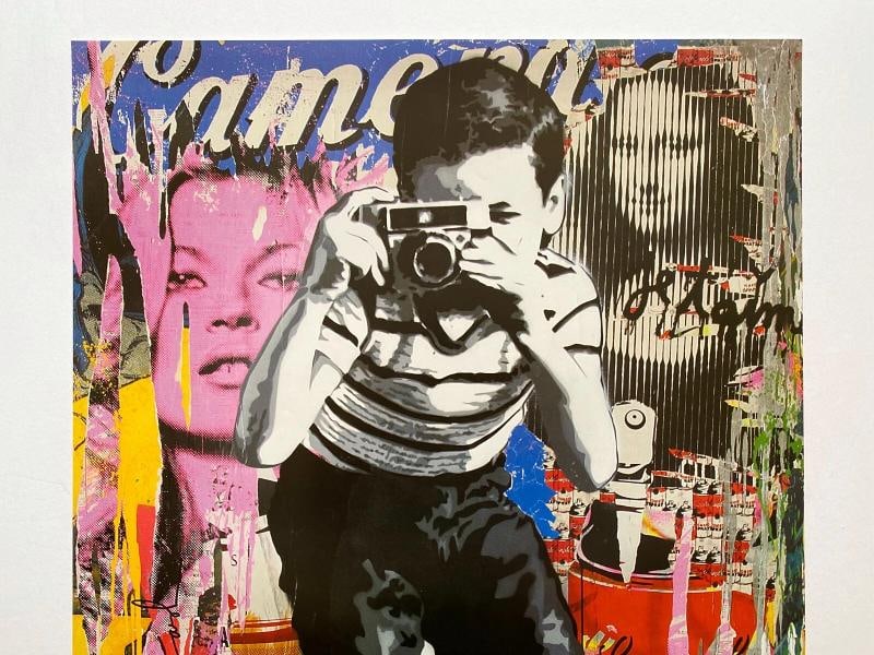 MR. BRAINWASH " SMILE " RARE AUTHENTIC LITHOGRAPH PRINT POP ART POSTER - 3