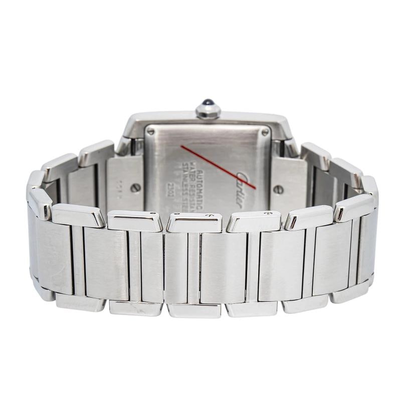 cartier Tank FranÃƒÂ§aise 2302 Stainless Steel White Dial Automatic 28mm - 5