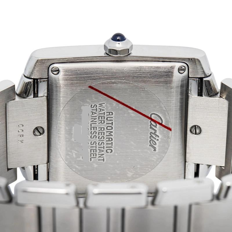 cartier Tank FranÃƒÂ§aise 2302 Stainless Steel White Dial Automatic 28mm - 6
