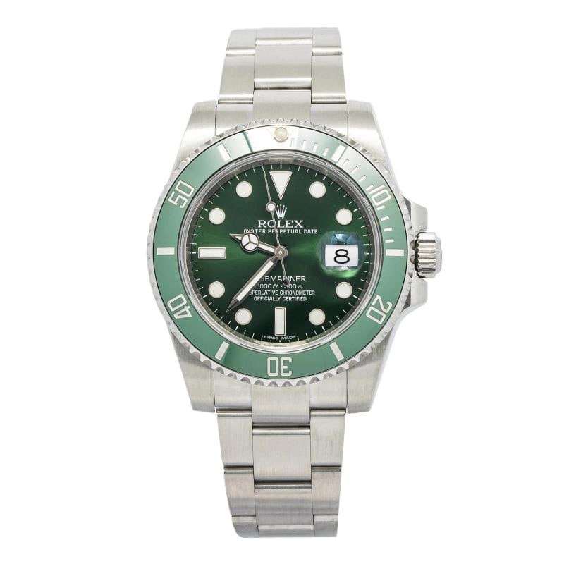 Rolex Submariner 116610LV HULK Stainless Green Dial Auto Men's Watch 40mm - 2