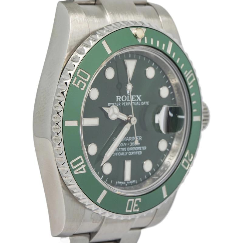 Rolex Submariner 116610LV HULK Stainless Green Dial Auto Men's Watch 40mm - 4
