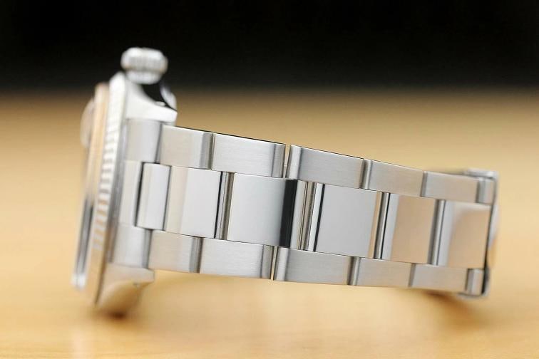 MENS ROLEX DATEJUST YELLOW DIAL 18K WHITE GOLD SS DIAMOND WATCH w/OYSTER BAND - 5