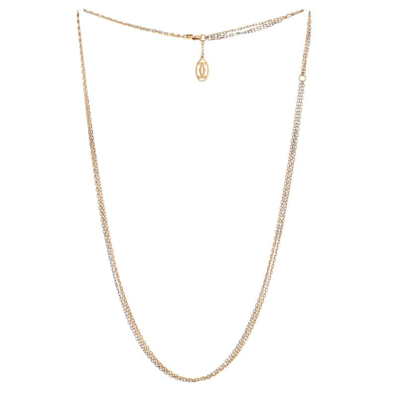 Cartier Trinity Chain Necklace 18K Tricolor Gold - 2