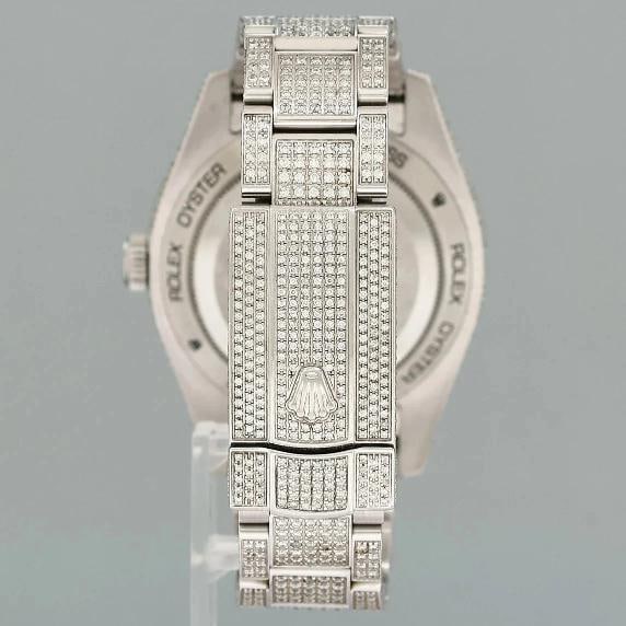 MINT Rolex Milgauss Diamond Iced Out Pave Sapphire 116400 Steel Watch Box - 5