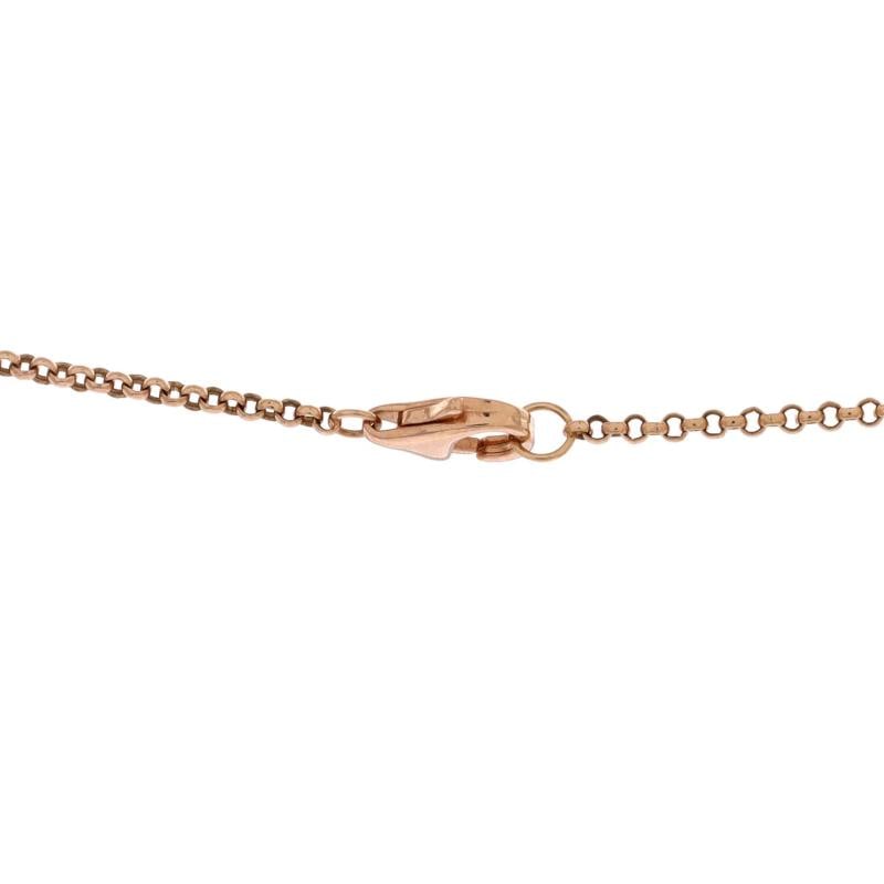 Cartier Agrafe Pendant Necklace 18K Rose Gold with Diamonds - 3