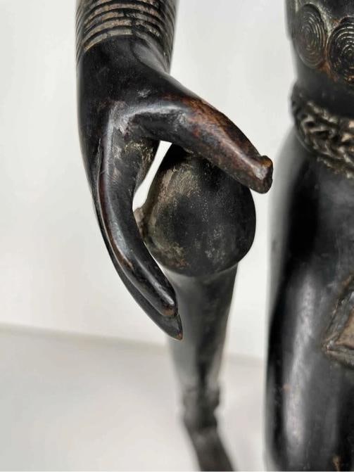 19thC Bronze Bamoun Bamum Cameroon African Ancestral Figure Statue +Provenance - 6