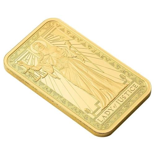 1 oz Gold Bar PAMP Suisse Lady of Justice (In Assay) .9999 Gold #A745 - 2