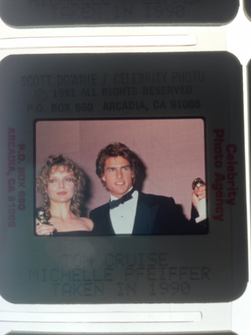 Tom Cruise Photo Negative Collection 400+: Tom Cruise Photo Negative Collection. 400+ Negatives total. Photos include Tom Cruise with other celebrities such as Nicole Kidman, Michelle Pfeiffer and Mimi Rogers.