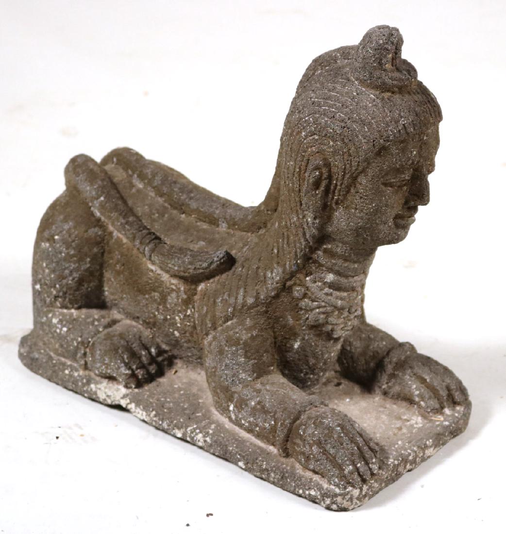 Southeast Asian Carved Stone Sphinx (1 of 6)