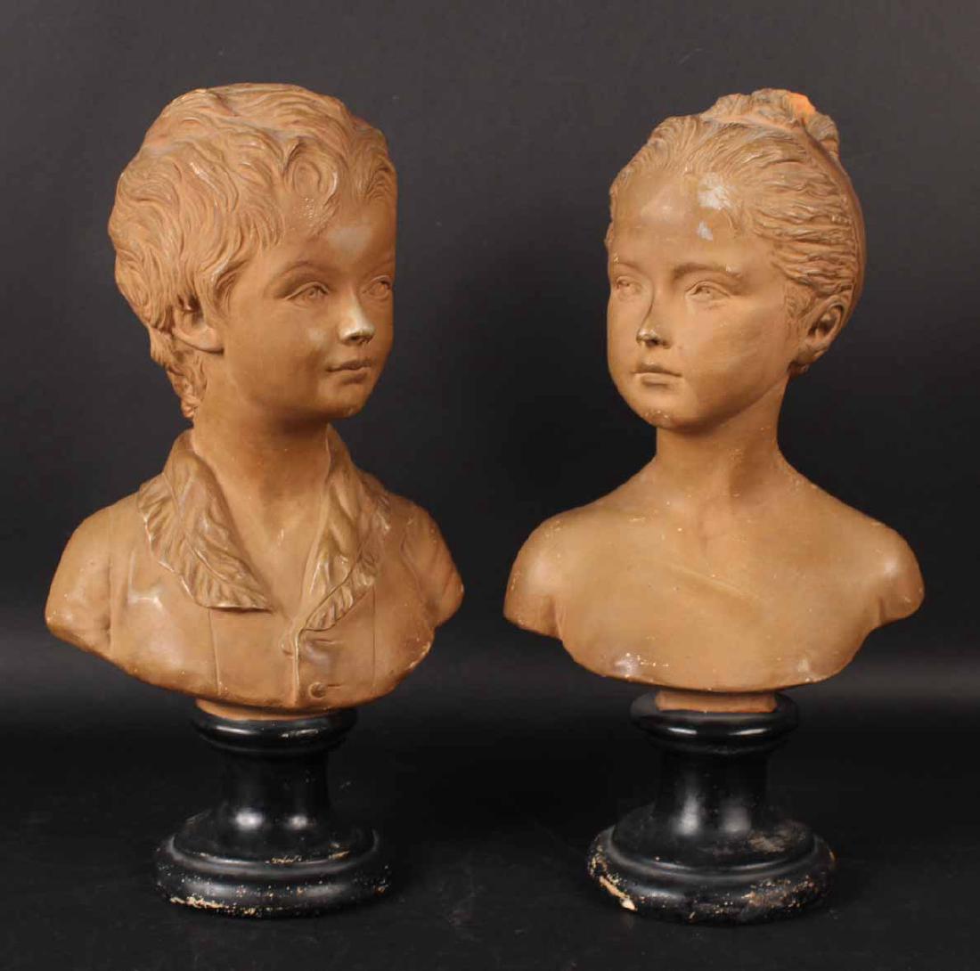 Two Terracotta Busts, After Jean-Antoine Houdon (1 of 10)