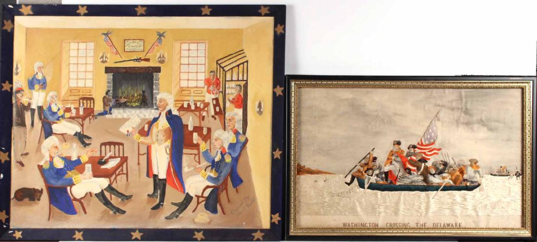 Oil on Canvas, Continental Army in Tavern Scene (1 of 10)