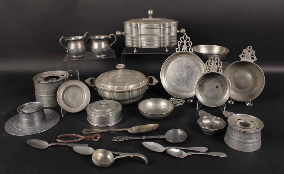 Group of Pewter Articles (1 of 10)