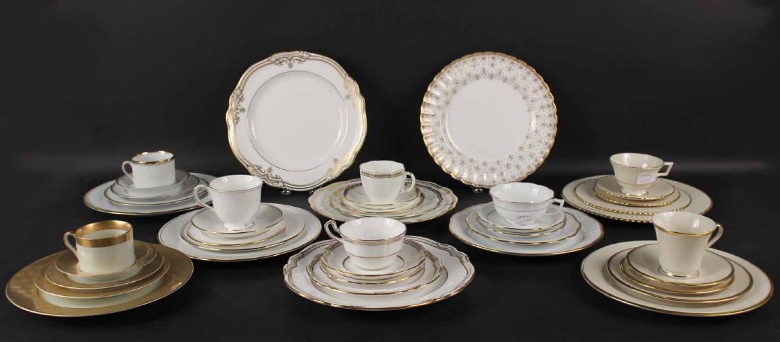 Eight Assorted Porcelain Dinner Settings (1 of 10)
