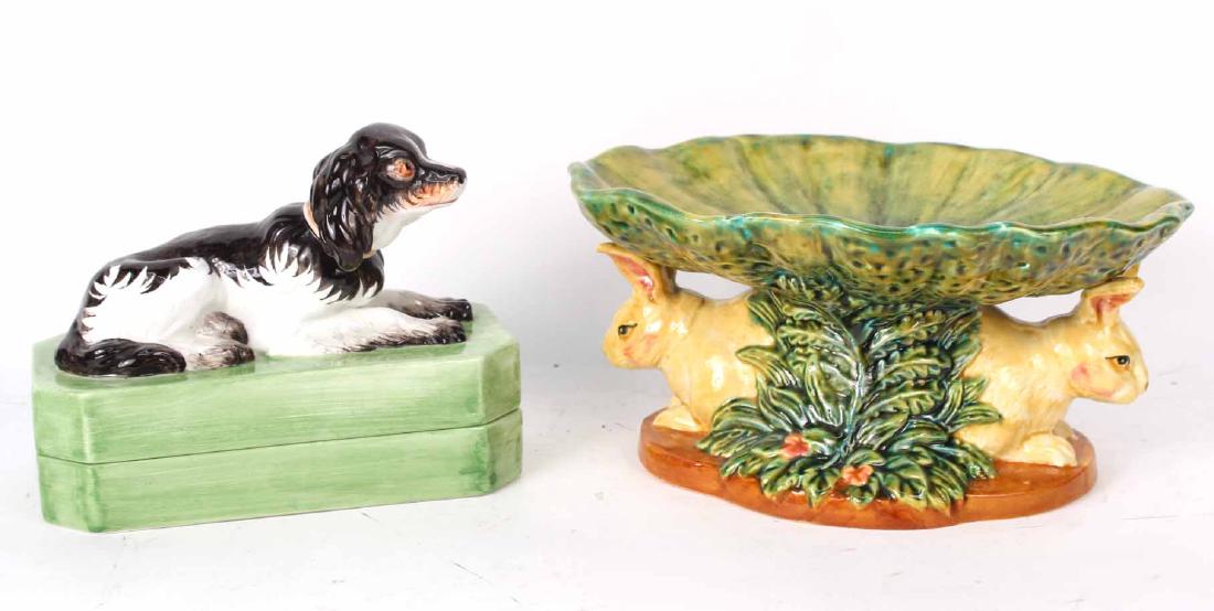 Ceramic Dog Figure Covered Box, Chelsea House (1 of 10)