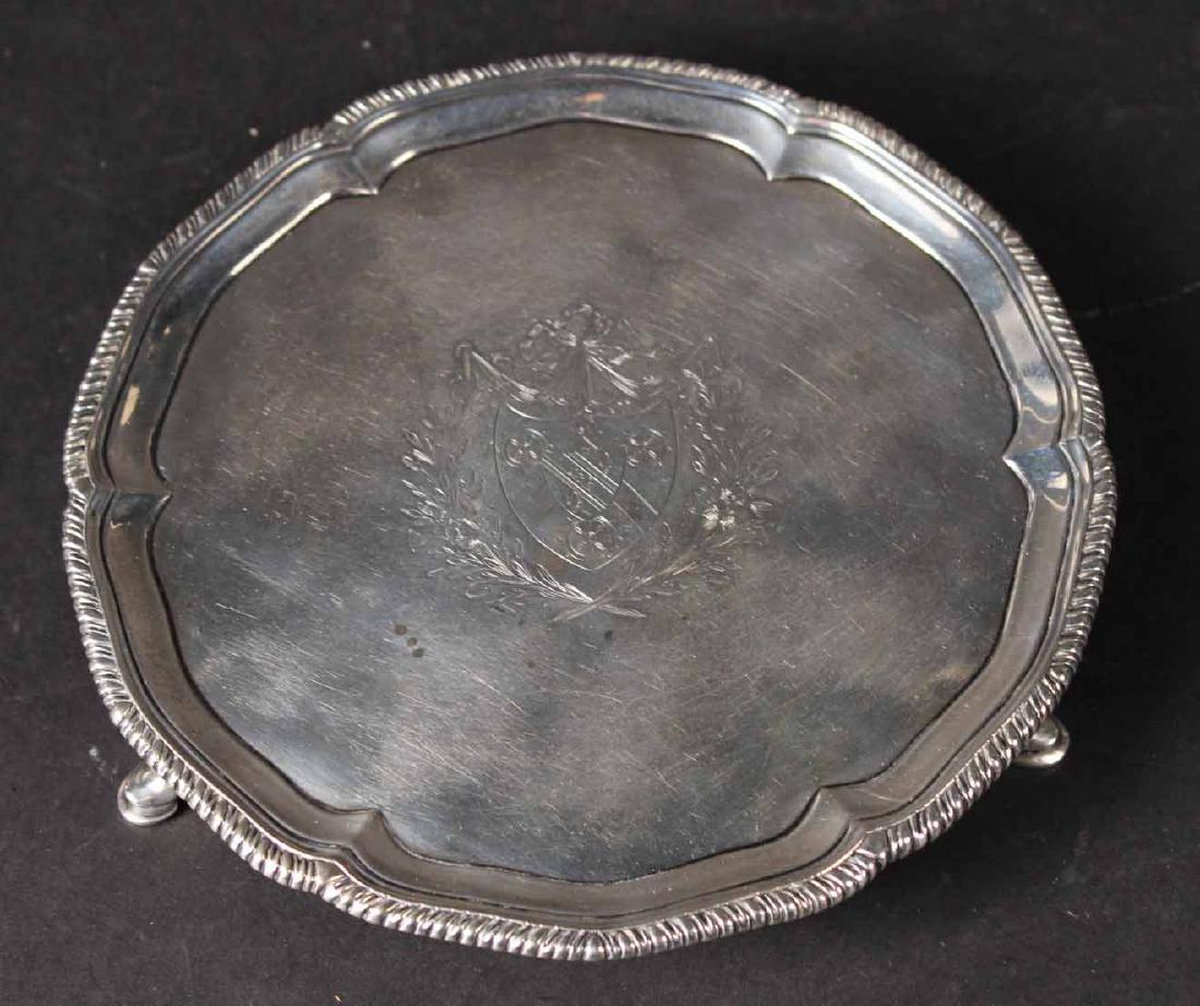 English Georgian Silver Footed Salver (1 of 5)