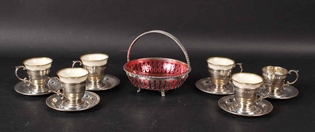 J.E. Caldwell Sterling Silver Handled Bonbon Dish (1 of 9)