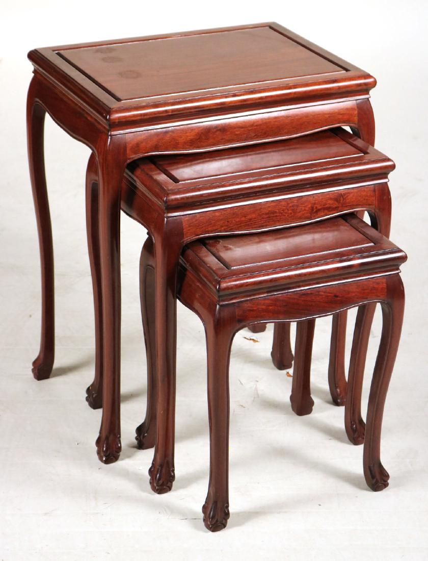 Set of Regency Style Mahogany Nesting Tables (1 of 6)