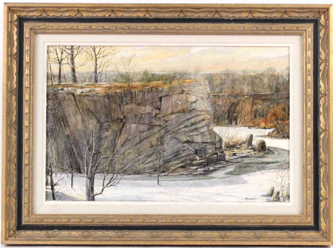 Oil on Board, Quarry, George Bowman (1 of 9)