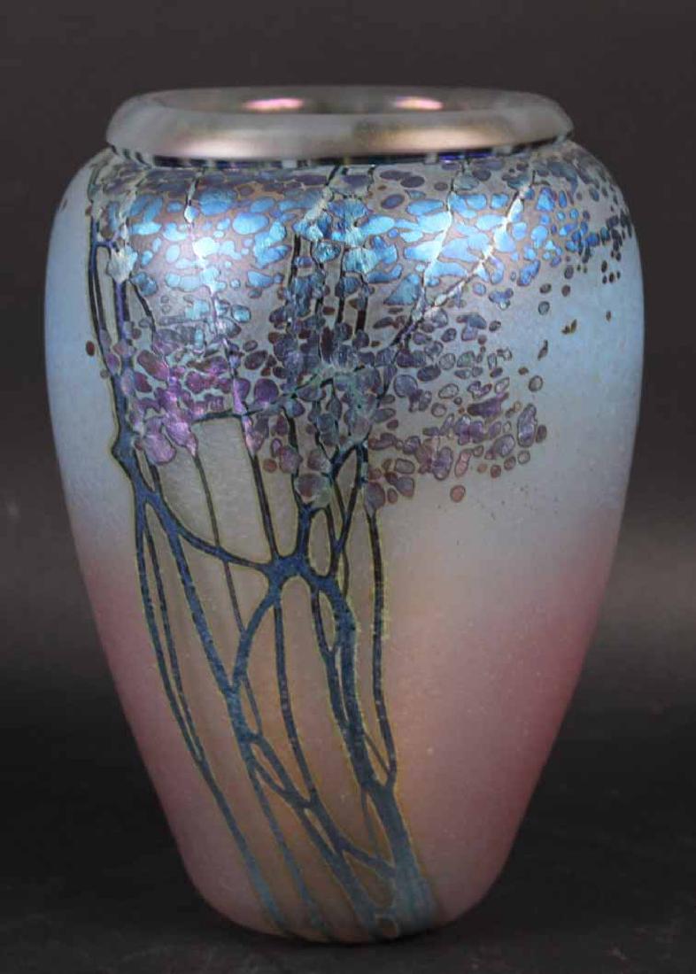 Art Glass Vase, Stylized Tree, Peet Robinson (1 of 10)
